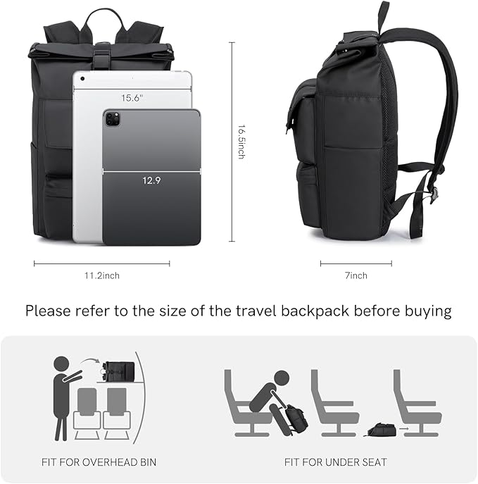 Kingsons Travel Laptop Backpack, Anti Theft Lightweight Backpacks，Waterproof Backpack Casual Daypack Computer Bag Gift