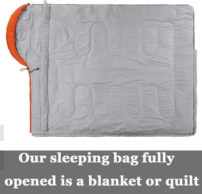 3-4 Season Sleeping Bag for Adults & Kids, Lightweight Warm Cold Weather Camping Bag with Waterproof Compression Sack – Portable for Hiking, Backpacking, Traveling & Outdoor Adventures