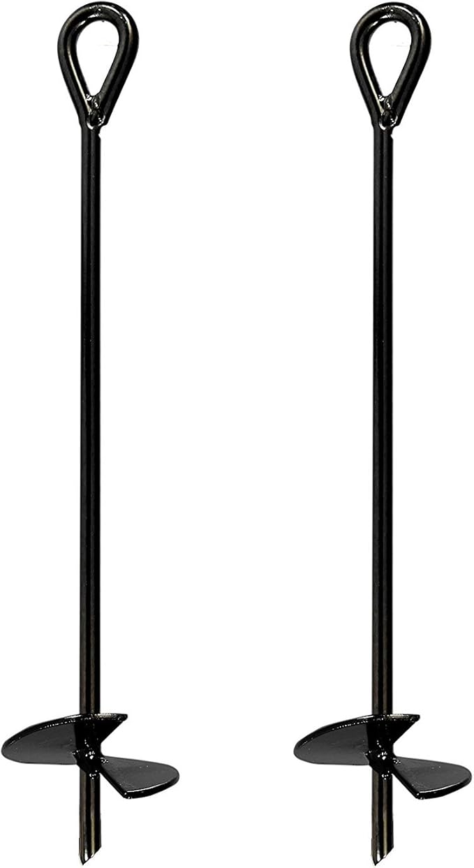 Ground Anchor 30 Inch Heavy Duty, 2 Pack