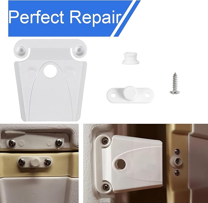 Cooler Latch Posts and Screws,Replacement Cooler High Strength Latch,Plastic Latchs Set,Set of 2