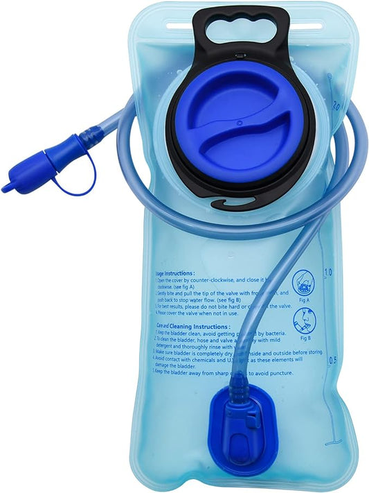 1.5L/2L/2.5L/3L Hydration Bladder, Large Opening Water Storage Bladder Bag, for Cycling Hiking Camping