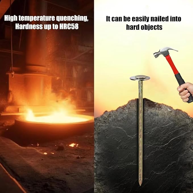 60 Count 8in Landscape Anchoring Stakes Artificial Turf Stakes Synthetic Grass Landscape High Temperature Quenching Used for Garden Lawn Yard,Paver Edging,Weed Barrier,Artificial Turf