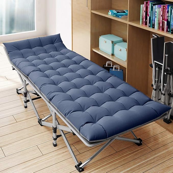 Barbella Folding Camping Cot, Folding Cot Camping Cots for Adults, Portable Sleeping Cot with Mattress Foldable Outdoor Bed Camp Cots Guest Bed with Carry Bag for Home, Office & Outdoor Use