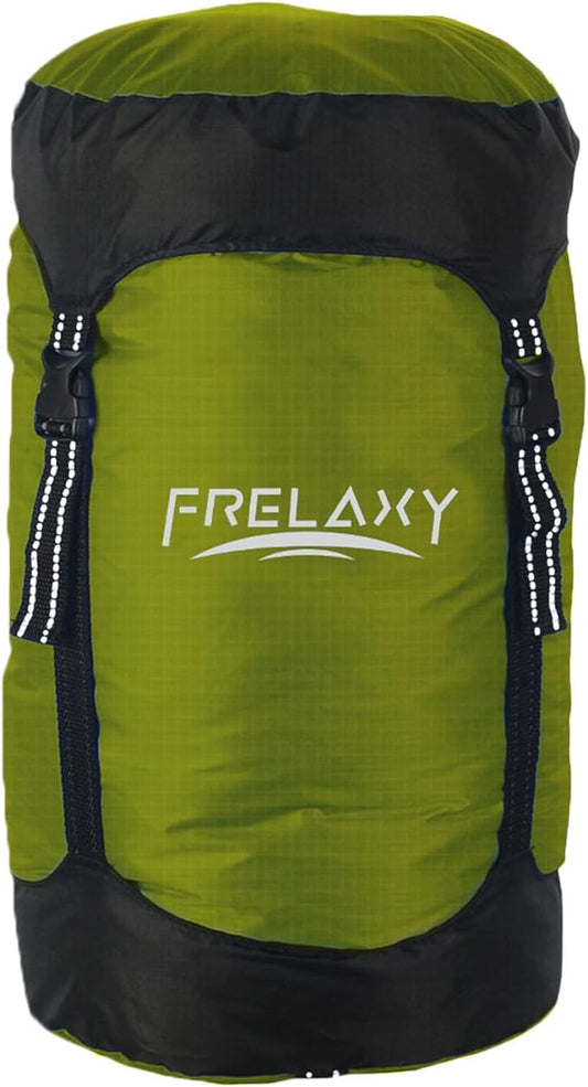 Frelaxy Compression Sack, 40% More Storage! 11L/18L/30L/45L/52L Compression Stuff Sack, Water-Resistant & Ultralight Sleeping Bag Stuff Sack - Space Saving Gear for Camping, Hiking