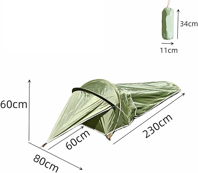 Ultralight Single-Person Bivy Tent – Waterproof 1-Man Shelter for Camping, Hiking & Backpacking