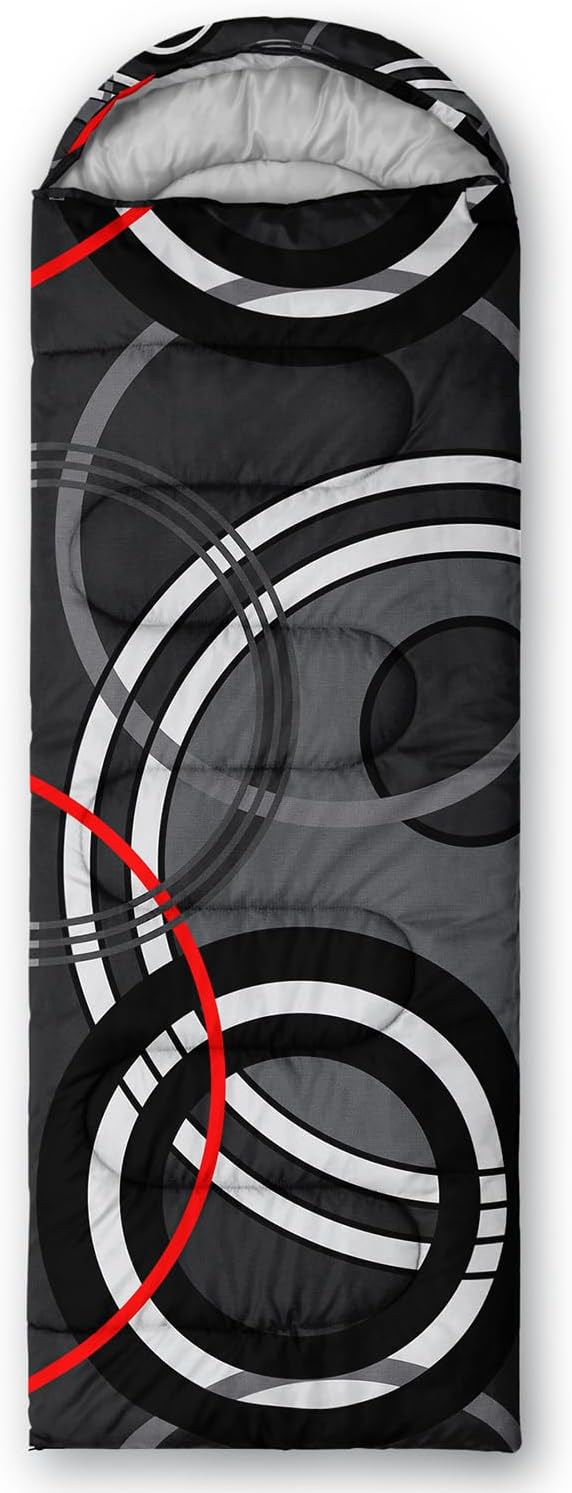 Sleeping Bags for Adults and Kids Camping Sleeping Bags for Girls and Boys Lightweight Waterproof Cold/Warm Sleeping Bag for 3 Season