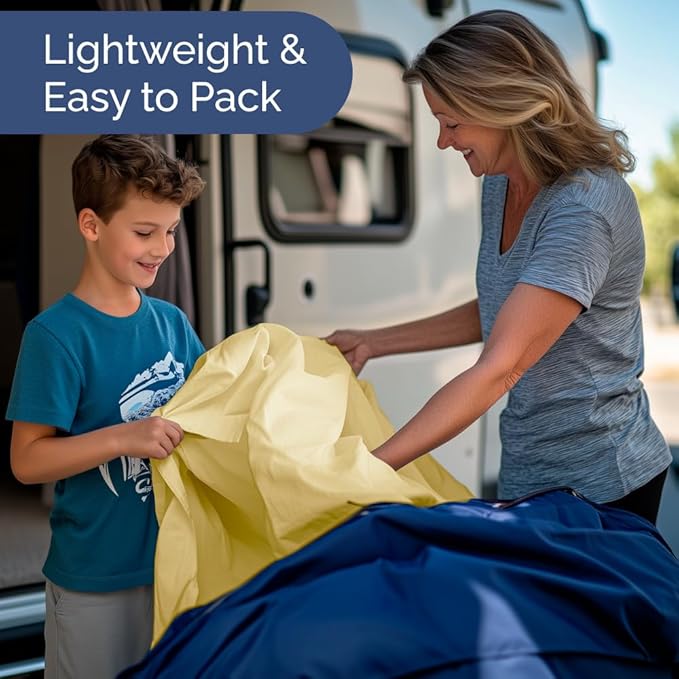 Short Queen Size 4 Piece Sheet Set - RV Short Queen, Soft, Breathable & Cooling Bed Sheets Set w/ Deep Pockets - Hotel Luxury Bedding for Women, Men, Kids, Teens, Boys and Girls - Oeko-Tex - Yellow
