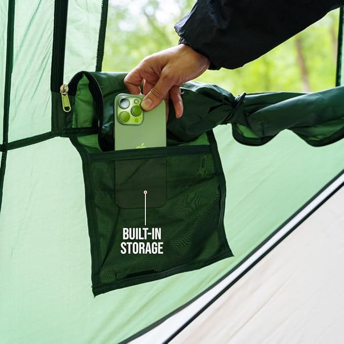 Instant Pop Up Camping Tent for 4-6 People | High-End All-Season Tent with Mesh Windows, Waterproof Rainfly & Tool-Free Setup | Easy Setup Outdoor Tent for Overlanding & Camping by North Haven