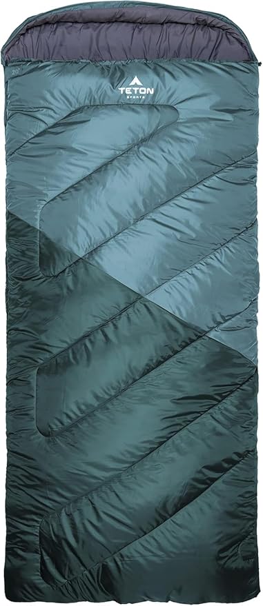 Teton Celsius XXL Sleeping Bag, Cold Weather Sleeping Bags for Adults and Kids, Camping Made Easy and Warm. Compression Sack Included, 35F, 25F, 0F, 20F Degree