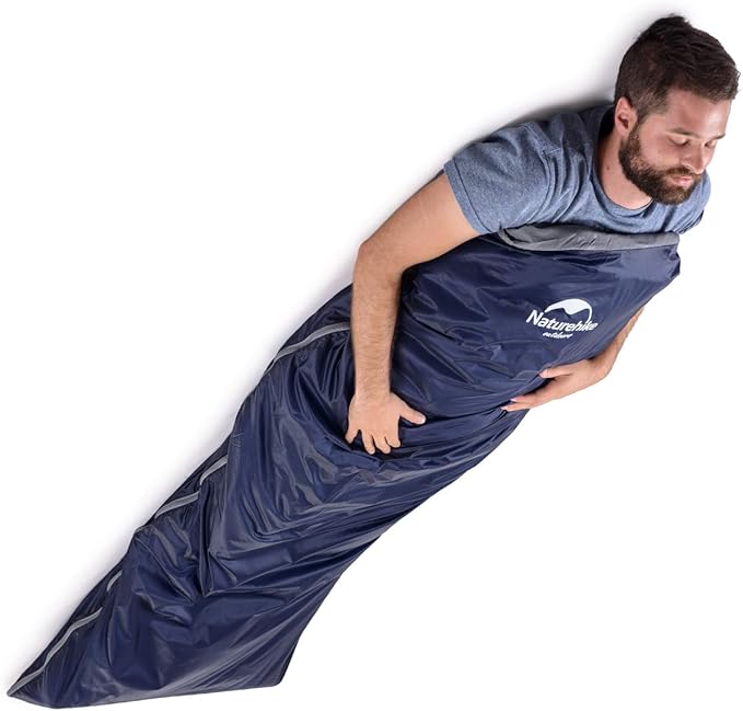 Naturehike Lightweight Compact Sleeping Bag, 59℉/32℉ Envelope Ultralight Backpacking Sleeping Bag Portable, Waterproof with Compression Sack for Cold&Warm, Camping, Traveling, Hiking