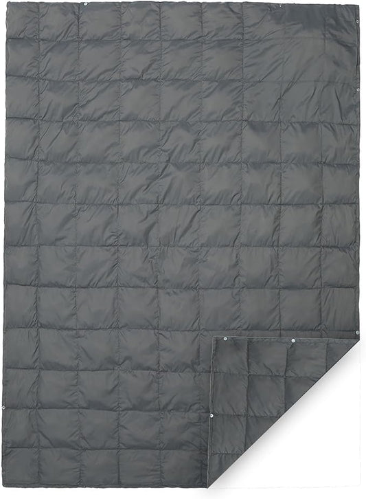 ROCK CLOUD Packable Camping Blanket Ultralight Outdoor Blankets Stadium for Hiking Camp Travel Outside Sports, Grey