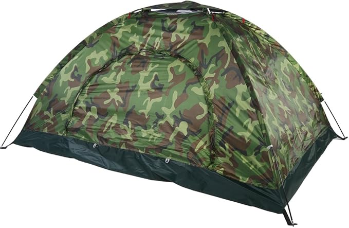 Outdoor Tent, 2 Persons 40 Tent Portable Tent for Camping Hiking and Spare Parts