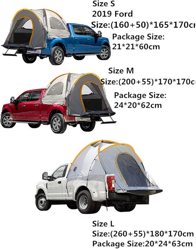 Camping Tent,Truck Car Tents Waterproof & Windproof Truck Bed Tent for Outdoor Self-drivingTour Camping - Easy to Assemble & Carry Bag Included Hopeful
