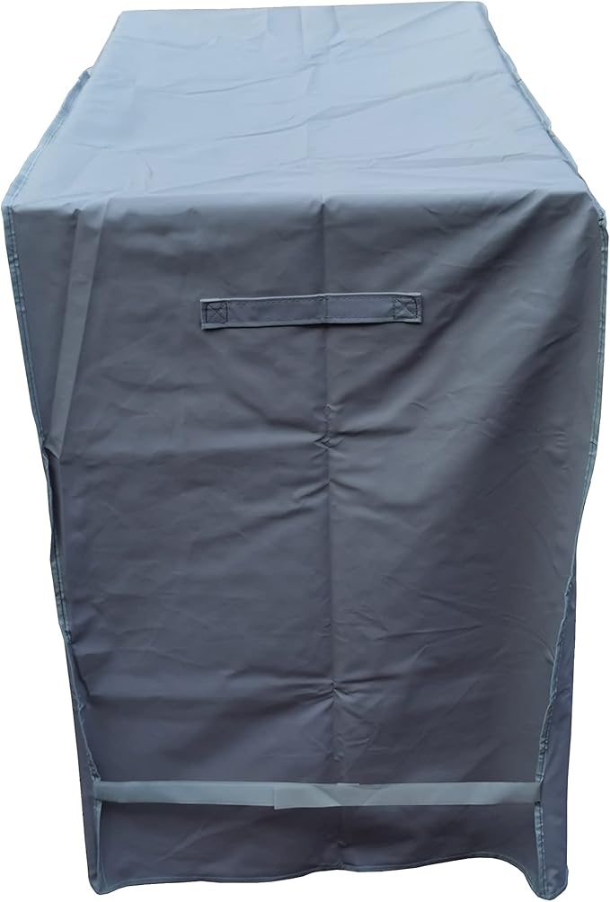 Waterproof 80-100 Qt Rolling Cooler Cart Cover Fits Most Patio Ice Chest Party Cooler Upto 43L x 22W x 32H inch-Grey