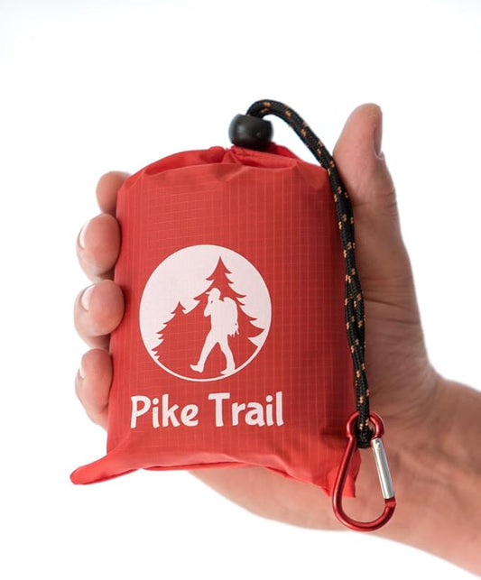 Pike Trail Pocket Beach Blanket (60 in X 56 in) – Lightweight, Sand Proof, Waterproof Picnic Blanket for Hiking, Camping, Picnics, Travel and Beach Trips
