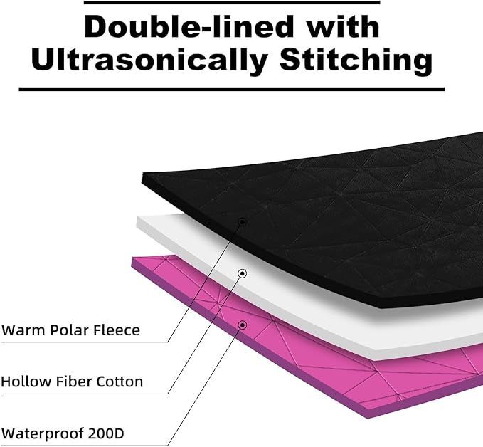 Outdoor Waterproof Blanket, Foldable Fleece Stadium Blanket for Outdoor Sports Event, Camping, Car, Pet, Picnics - Windproof, Wearable, Machine Washable 80" x 58" (Rose Purple)