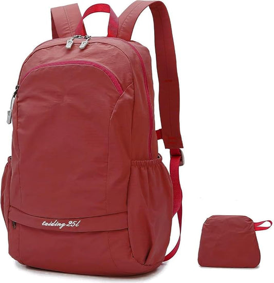 Fold Backpack-Lightweight Waterproof Packable Backpack for Travel and Outdoor, 25L Hiking Bag for Man and Women (24jhong)