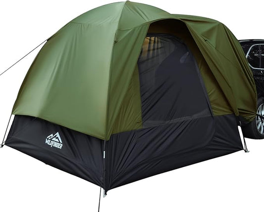 SUV Tent, Rectangle Car Tent for Family, Waterproof & Windproof for Car Camping, Large Camping Tents with Storage Bag, SUV, Van, Jeep