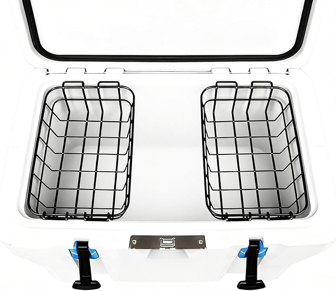 14.45" Cooler Basket,Cooler Basket Compatible with Lifetime 77 Qt, 115 Qt, Ozark Trail 73 Quart Ice Chest, Coolers Accessories for Lifetime and Ozark Trail - Keep Food Dry & Organized.(2-Pack)