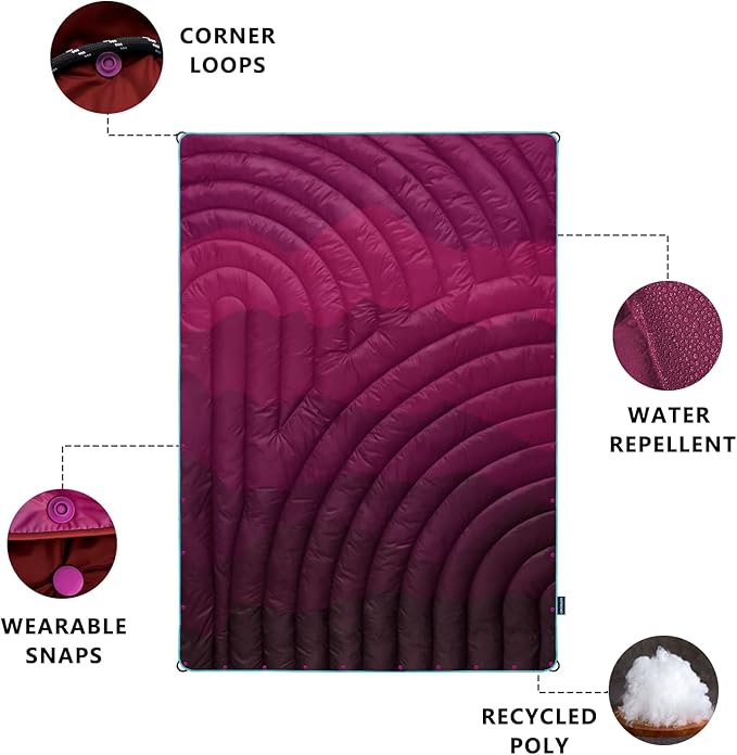 Camping Blanket,Lightweight Puffy Printed Camping Blanket Packable Outdoor Blanket for Camping,Traveling, Stadium, Hiking, Picnics