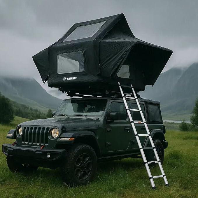 Rooftop Tent Hard Shell, Roof Top Tent Hardshell for Truck Car Jeep SUV Van, Waterproof Rooftop Tent for Camping
