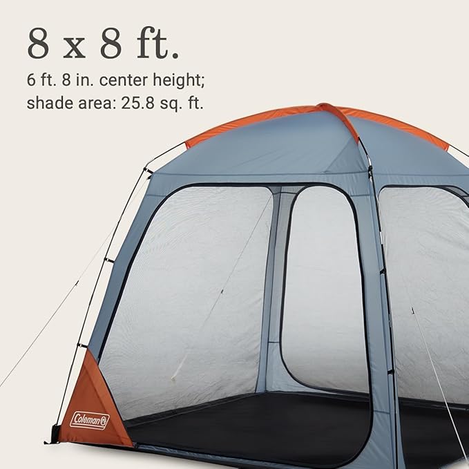 Coleman Skyshade Screened Shelter with Easy Setup, Lightweight Picnic Screen Room for Bug-Free Lounging, Made of PFAS-Free Materials
