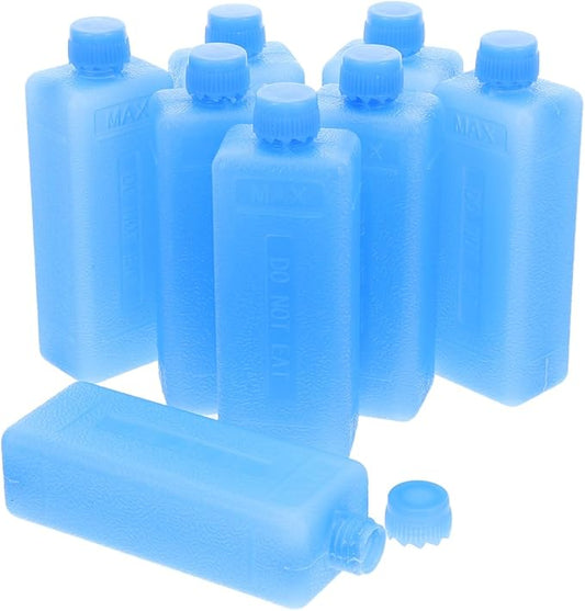 Yardwe Ice Packs for Cooler - 8Pcs Reusable Ice Packs for Air Conditioner and Freezer Efficient Cooling Blocks for Lunch Boxes and Camping Needs