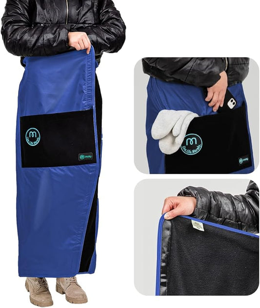 Mozy Wearable & Weatherproof Outdoor Blanket – Lower-Body Thermal Wrap for Superior Warmth