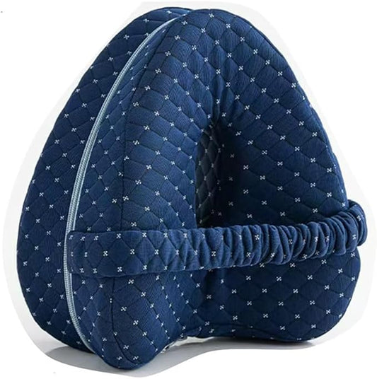 Nourial Knee Alignment Pillow, Knee Pillow for Side Sleepers, Leg Pillows for Sleeping, Knee Cushion for Sleeping,Suitable for Relieving Leg, Back, Knee Pain (Blue)