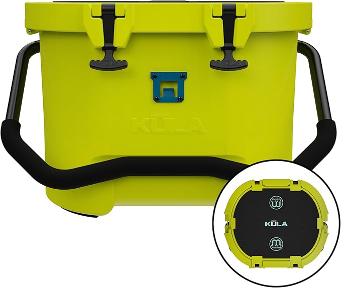 KULA by Bote Hard Shell MAGNEPod Compatible Cooler Travel Handle Rubber Closure Gatorshell Construction Strong Insulation 10 Gallon Capacity Portable Fishing Seat Multiple Colors