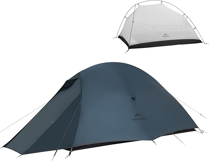 Naturehike Cloud Up 1 Person Tent, Lightweight Backpacking Tents for One Man, Waterproof Ultralight One Person Tent for Camping Hiking Backpacking