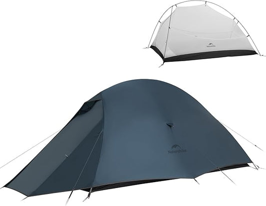 Naturehike Cloud Up 1 Person Tent, Lightweight Backpacking Tents for One Man, Waterproof Ultralight One Person Tent for Camping Hiking Backpacking