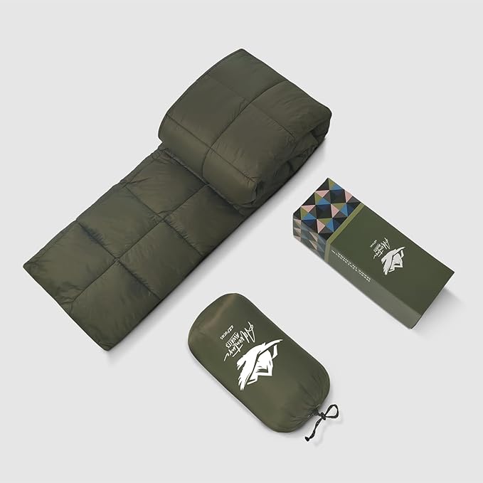 Camping Blanket,Lightweight Puffy Blanket Packable Down Alternative Throw Blanket Waterproof Windproof for Outdoors, Travel, Beach, Airplane, Hiking