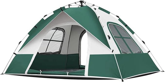 Instant Tent Person - Automatic Pop Up Camping Tent/Silver Coating UV Protection, Waterproof Portable for Backpacking & Camping with Carring Bag(Easy Setup & Fold)