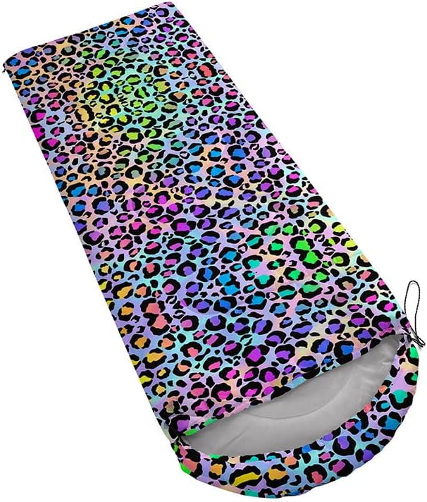 Sleeping Bag for Kids Adults,Brown Giraffe Fur Pattern-Lightweight Warm Portable Outdoor Indoor-Waterproof Cold Weather Resistant Sleeping Bag for Camping Hiking
