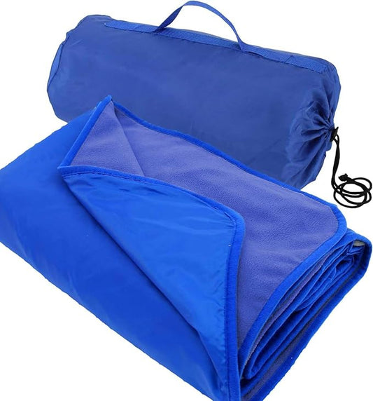 Threadart Outdoor Rainproof & Windproof Thick Stadium Blanket | for Camping, Picnic, Sports, Festivals, Football, Baseball, Concerts, Parks, Beach 55" x 79"