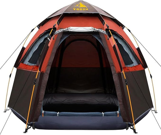Camping Tent with Instant Setup, 2/3 Person Weatherproof Easy Quick Set Up in 60 Seconds with Rainfly Backpack Tent for Family Camping & Hiking, Upgraded Ventilation,Center Height 66-inch