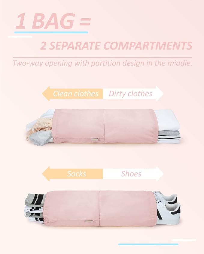 BAGSMART 6 Set /4 Set/2 Set Compression Packing Cubes for Travel, Lightweight Luggage Organizer Bags, Durable Space Saver Bags Travel Essentials