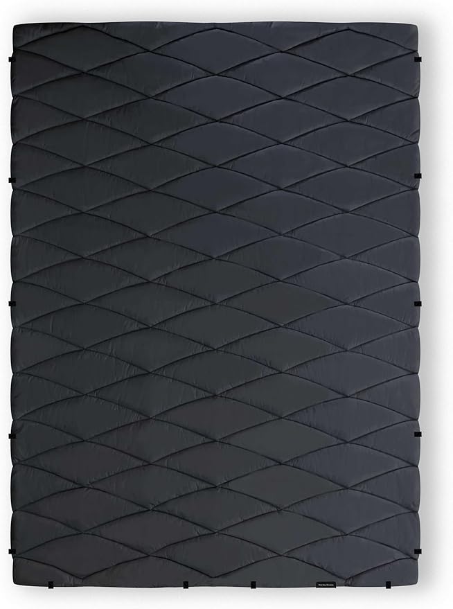 Nomadix Yellowstone Puffer Blanket – Water-Resistant, Eco-Friendly Insulated Blanket with Snaps for Camping, Beach, and Travel, Made from Recycled Materials