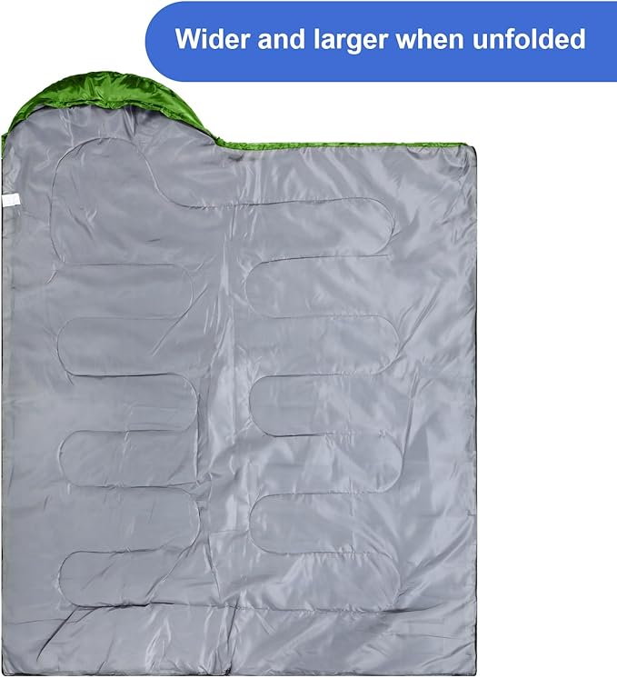 Tudomro 2 Pcs Camping Sleeping Bag for Adults, Lightweight Packable Waterproof Camping Gear Equipment to Keep Warm for Spring Summer Fall Indoor Outdoor Backpacking Hiking Travel