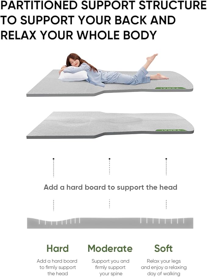 Tesla Model 3 Camping Mattress | Foldable Memory Foam Car Bed, Custom-Fit for Tesla Trunk Sleep Pad, Non-Slip, Dual-Mode Design, Skin-Friendly Cover, Ideal for Road Trips & Car Camping
