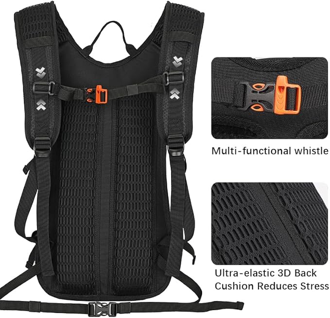 LARIPOP 18L Hydration Backpack with 2L Leak-Proof Water Bladder for Hiking Cycling Running Men Women