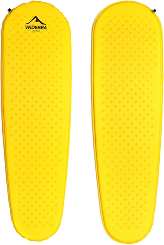 widesea Camping Inflatable Sleeping Pad Sleeping Pad for Camping Ultralight Backpacking pad, Sleeping Mat for Hiking, Traveling Outdoor Activities