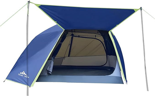 ThreeBears 2-Person Camping Tent, Waterproof & Windproof Lightweight Backpacking Tent for Hiking, Camping, Mountaineering & Travel - Durable & Easy Setup