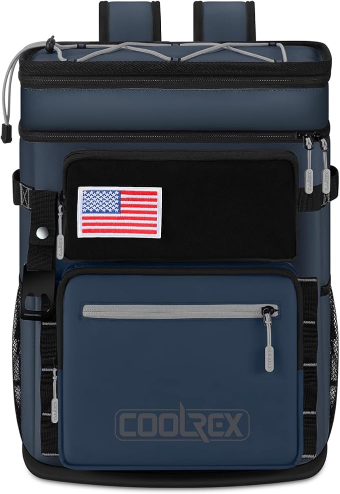 Large Backpack Cooler 36 Can Cooler Backpack with 2 Insulated Compartments Leak Proof Waterproof Travel Backpack, Camping Beach Picnic Lunch Thermal Bag for Women and Men