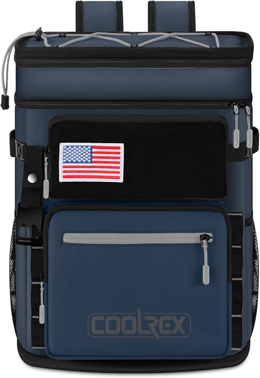 Large Backpack Cooler 36 Can Cooler Backpack with 2 Insulated Compartments Leak Proof Waterproof Travel Backpack, Camping Beach Picnic Lunch Thermal Bag for Women and Men