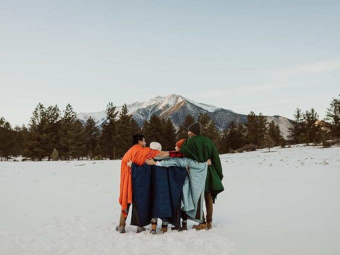 KAMMOK Mountain Blanket - Ultra-Plush Fleece, Water Resistant, Portable, Durable, Indoor/Outdoor Camp Blanket (84 in × 50 in) - Pine Green