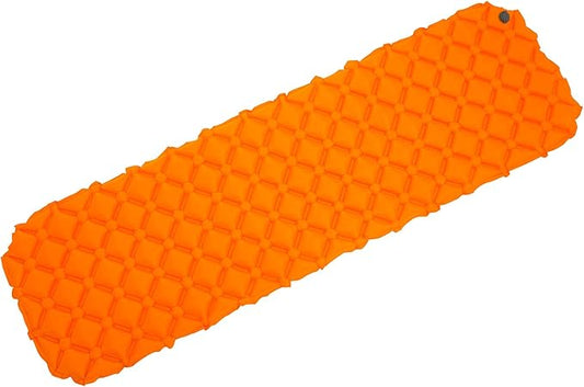 Waterproof Sleeping Pad for Camping/Backpacking/Hiking/Traveling Inflatable Sleeping Mat Ultralight Air Mattress Single Tent/Person Orange