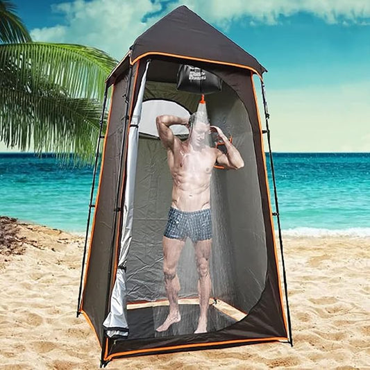 Portable Camping Shower Tent Outdoor Oversize Changing Heavy Duty Privacy Shelters Removable Bathroom Toilet Tent