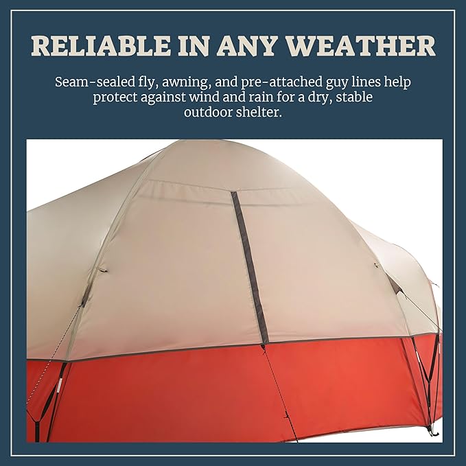 Wenzel Modified Dome Camping Tent for Car Camping, Traveling, Festivals, and More